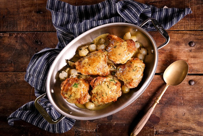 Chicken Fricassee with Edmond Fallot Tarragon Dijon Mustard